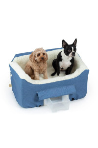 Snoozer Lookout Ii Dog Car Seat, Dog Booster Seat, Denim Diamond, Large