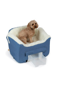 Snoozer Lookout Ii Dog Car Seat, Dog Booster Seat, Denim Diamond, Medium