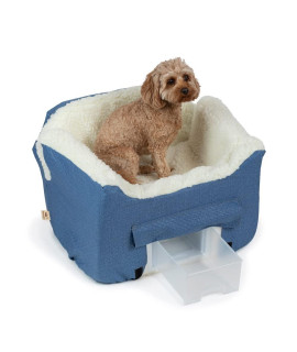 Snoozer Lookout Ii Dog Car Seat, Dog Booster Seat, Denim Diamond, Medium