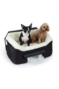 Snoozer Lookout Ii Dog Car Seat, Dog Booster Seat, Black Diamond, Large