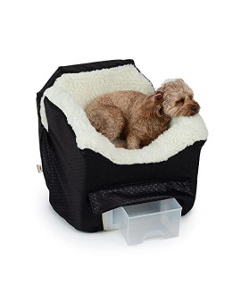 Snoozer Lookout Ii Dog Car Seat, Dog Booster Seat, Black Diamond, Small