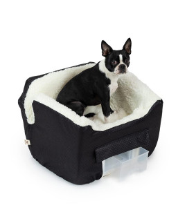 Snoozer Lookout II Dog Car Seat, Dog Booster Seat, Black Diamond, Medium