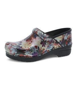 Dansko Womens Professional Boho Flower Slip-On Clogs 65-7 M Us - Anti-Fatigue Rocker Sole And Arch Support For Comfort