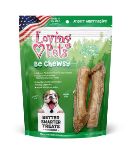 Loving Pets Be Chewsy Dog Treat 6 Pack Antler Alternative Chews