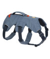 Ruffwear, Web Master, Multi-Use Support Dog Harness, Hiking And Trail Running, Service And Working, Everyday Wear, Slate Blue, Medium