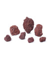 LANDEN Red Lava Stones for Aquascaping Terrariums, Paludarium,Vivariums, Reptile and Amphibian Enclosures(16lbs,3-10inch