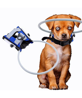 Weegeeks Blind Dog Halo,Adjustable Blind Dog Harness,Halo Dog Collar Pet Anti-Collision Ring for Protective&Build Confidence,Blind Dog Accessories (M)