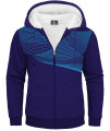Scodi Hoodies For Men Heavyweight Fleece Sweatshirt - Full Zip Up Thick Sherpa Lined 054-Navy Blue-3Xl