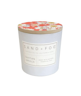 Sand Fog Scented Candles - Tahitian Vanilla - Additional Scents And Sizes - 3 Wicks 100 Cotton Lead-Free - Luxury Air Freshening Jar Candles - Perfect Home Decor - 21 Oz