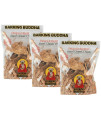 Barking Buddha Beef Cheek Chips | Extra Thick 2"-4" All Natural Rawhide Alternative No Hide Premium Dog Chew Strips | Peanut Butter | (Pack of 3 - 1LB Bags)
