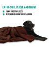PetAmi Dog Blanket, Sherpa Dog Blanket | Plush, Reversible, Warm Pet Blanket for Dog Bed, Couch, Sofa, Car (Brown/Brown Sherpa, 60x80 Inches)