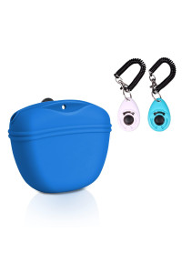 Leftright Dog Clicker Training Kit,Silicone Dog Training Treat Pouch And Dog Clickers,Dog Treat Bag With Clicker Training For Dogs,Pet Treat Bag With Convenient Magnetic Buckle Closing And Waist Clip