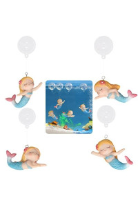 PAPIEEED Floating Mermaid Fish Tank Decor, Cartoon Aquarium Decorations for Aquatic Pets to Play Resin Aquarium Ornaments Suitable for All Kinds of Fish Tank