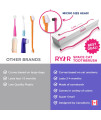 RYERCAT Flamingo Dual Sided Cat Toothbrush - Only 8mm Wide to fit into Cat's Mouth - Cat Dental Supplies