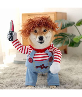 ZaYow Funny Pets Funny Costumes, Cute Dogs Funny Party Cosplay Halloween Medium and Large Dogs