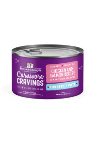 Stella Chewyas Carnivore Cravings Purrfect Pate Cans - Grain Free, Protein Rich Wet Cat Food - Chicken Salmon Recipe - (52 Ounce Cans, Case Of 24)