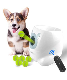 BESTZONE Automatic Ball Launcher for Dogs, Dog Ball Launcher Automatic,Tennis Ball Thrower Machine for Dogs, Interactive Dog Toys,6 Balls Included