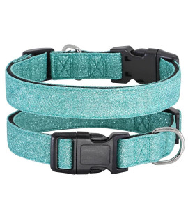 Tdtok Glittering Bling Dog Collar, Comfy & Durable Dog Collar For Small Medium Large Dogs With Eco-Friendly Plastic Buckle, Adjustable Stylish Nylon Dog Collars, Fit Necks: 98-224Aa