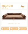Lazy Lush Medium Dog Bed, Dog Beds for Medium Large Dogs, Large Dog Bed with Removable Washable Cover, Outdoor Dog Bed, Dog Beds Cover, Washable Dog Bed