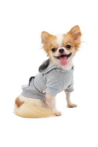 Lophipets Dog Hoodies Sweatshirts For Small Dogs Teacup Chihuahua Yorkie Puppy Clothes Cold Weather Coat-Greys