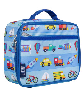 Wildkin Kids Insulated Lunch Box Bag For Boys Girls, Reusable Kids Lunch Box Is Perfect For Elementary, Ideal Size For Packing Hot Or Cold Snacks For School Travel Bento Bags (On The Go)