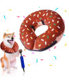 Inflatable Recovery Dog Donut Cone Collar For Dogs Cats-Soft Protective Pet Collar After Surgery-Adjustable Cute E-Collar To Prevent From Biting Licking Scratching With Pump(Small Dogs,Puppy)