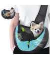 Woyyho Small Pet Dog Sling Carrier Zipper Pocket Breathable Puppy Sling Carrier With Removable Bottom Adjustable Safe Small Dog Crossbody Carrier For Small Medium Dogs Cats Rabbit Outdoor Travel