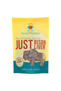 Remy'S Kitchen Just Bison Liver Freeze Dried Treats For Dogs And Cats