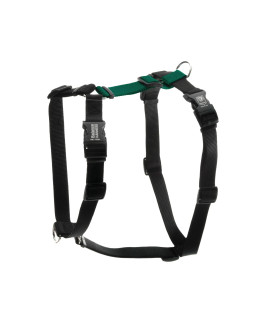 Blue-9 Buckle-Neck Balance Harness, Fully Customizable Fit No-Pull Harness, Ideal for Dog Training and Obedience, Made in The USA, Hunter Green, M/L