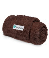Petami Fluffy Dog Blanket For Small Medium Large Dogs, Sherpa Soft Warm Pet Fleece Throw For Indoor Cats, Fuzzy Plush Shaggy Blanket Furniture Protector Sofa Couch Bed, Brown 24X32