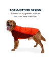 Ruffwear, Powder Hound Insulated, Water Resistant Cold Weather Jacket for Dogs, Persimmon Orange, Small