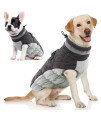 Aofitee Winter Dog Coat Warm Fleece Dog Jacket For Cold Weather, Reflective Zip Up Puppy Dog Padded Vest With Leash Rings, Outdoor Pet Sweater Snowsuit Apparel For Small Medium Large Dogs, Grey S