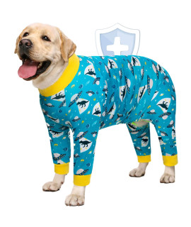 Aofitee Dog Recovery Suit After Surgery Dog Onesie, Dog Surgical Recovery Shirt For Abdominal Wounds, Dinosaur Print Dog Pajamas Bodysuit For Medium Large Dog Cone Alternative, Full Body For Shedding