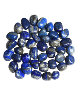 Ainuosen 1Lb Natural Polished Tumbled Lapis Lazuli Healing Crystals Stones 06-08 Inch,Decorative Plant Rocks,Pebbles, Marbles For Vases Pots Indoor,Feng Shui,Home Decor,Reiki,Chakra