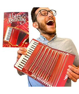 Interactive Accordion Birthday Card - Openclose To Play Ahappy Birthdaya - Music Gifts For Men, Gifts For Musicians, Birthday Card For Kids, Men Women, Birthday Pop Up Card, Greeting Cards Birthday