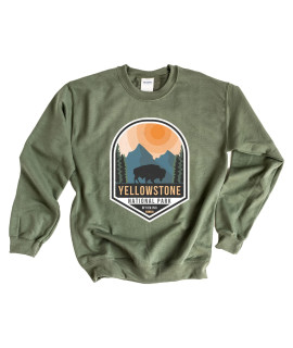 Yellowstone National Park Badge Graphic Sweatshirt