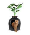eXuby Hidden Litter Box for Cats - The Only Black Planter Furniture Litter Box on The Market - Easy to Assemble & Clean - Black Charcoal Filter Eliminates Odor - Guests Will Never Know What it is!