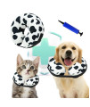 Inflatable Gentlegrid Protective Dog Donut Cone Collar For Dogs Cats-Soft Recovery Adjustable E-Collar Dog Neck Donut Cone Alternative After Surgery To Prevent From Biting Licking Scratching