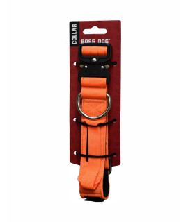 Boss Dog Tactical Hunter Orange Collar 1.5" Wide Medium (15"-18" Adjustable)