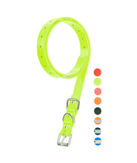 Dog Collar Strap for Most of Electronic Training Shock Collar Receivers-Adjustable Durable Waterproof Odorless 3/4 Inch Collar Replacement for Barking Fence-Pet TPU Collar Strap