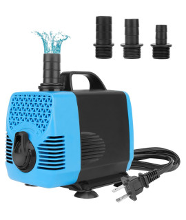 AquaMiracle 1000GPH Aquarium Water Pumps (3800L/H, 55W) Fountain Pump Pond Pump Submersible Water Pump with Flow Control for Fish Tank, Fountain, Waterfall, Filtration, Water feature, Hydroponics
