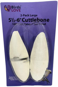 Birds LOVE 72 Packs of 2 per Pack (144 cuttlebones) 5.5" - 6" Cuttlebone for Cockatiels Parakeets Budgies Finches Canaries Lovebirds Small Conures African Greys All Parrots, Full Case