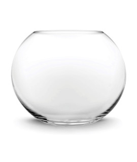 Cys Excel Large Glass Bubble Bowl (H-135 W-1525, Approx 9 Gal) Multiple Size Choices Fish Bowl Vase Glass Round Bowl Terrarium Globe Flower Vase Centerpiece