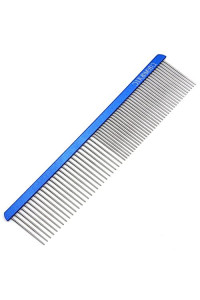 Lbmbaic Metal Dog Grooming Comb With Long And Wide Tooth Professional Comb For Dogs Reduce Pets Hair Tangles,Knots,And Mats75Inches