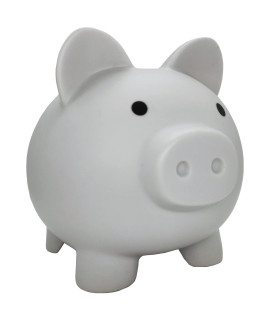 Cute Piggy Bank For Sbrvaniy Pig Money Bank Coin Bank Boys And Girls My First Unbreakable Money Bank Large Size Decoration Savings (Grey)