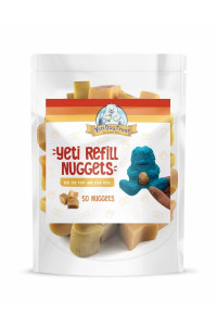 Yeti Refill Nuggets For Puff And Play Dog Toys, Natural Yak Cheese Treats For Interactive Chew Toys And Dispensers, 50 Pieces, 24 Oz
