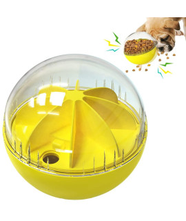 Dog Toy Balls Interactive,Mentally Stimulating Toys For Dogs,Slow Feeder,Leaking Adjustable For Food Launcher,Intetractive Treat Games And Mentally Stimulating Squeak Dispenser For Dogs Iq Training