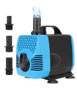 Fumak 1000Gph Submersible Water Pumps (3800Lh, 55W) Fountain Pump Pond Pump Aquarium Water Pump With Flow Control For Fish Tank, Fountain, Waterfall, Filtration, Water Feature, Hydroponics