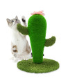 Auscat Cat Scratching Post, Cute Cactus Scratching Post, Nature Sisal Cat Scratcher For Indoor Cats And Kittens