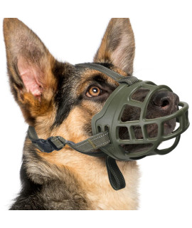 Dog Muzzle, Basket Muzzle For Small Medium Large Dogs, Soft Cage Muzzle For Biting Chewing, Allow Drinking Panting, Muzzle For German Shepherd Pitbull Rottweiler